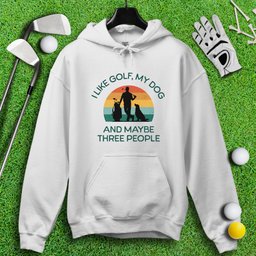 Golf, Dog, and Maybe 3 People Hoodie