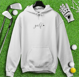 Cute Simple Golf Heart Hoodie