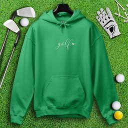 Cute Simple Golf Heart Hoodie