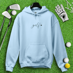 Cute Simple Golf Heart Hoodie