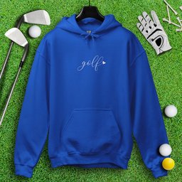 Cute Simple Golf Heart Hoodie