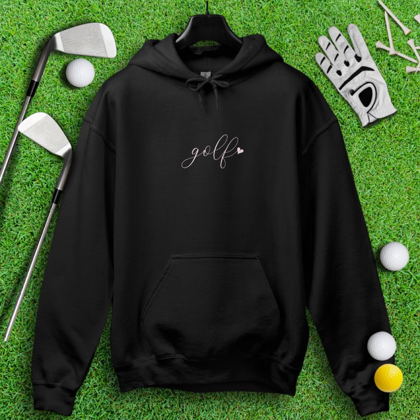 Cute Simple Golf Heart Hoodie