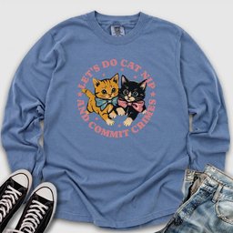 Cat Nip Crimes Long Sleeve Tee