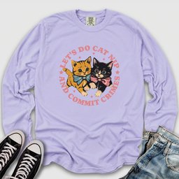 Cat Nip Crimes Long Sleeve Tee