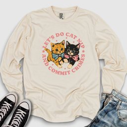 Cat Nip Crimes Long Sleeve Tee