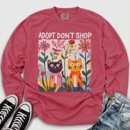 Adopt Dont Shop Long Sleeve Tee