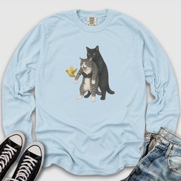 Cat Heimlich Maneuver II Long Sleeve Tee