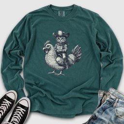 Cat Chicken Long Sleeve Tee