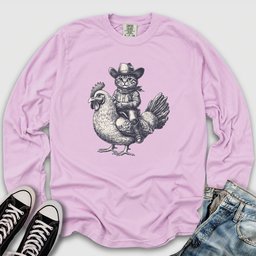 Cat Chicken Long Sleeve Tee