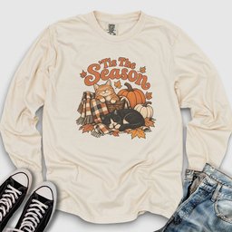 Tis The Season Cats Long Sleeve Tee