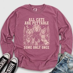 All Cats Are Pettable II Long Sleeve Tee