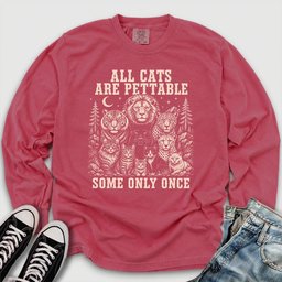 All Cats Are Pettable II Long Sleeve Tee