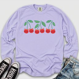 Cherry Kittens Long Sleeve Tee