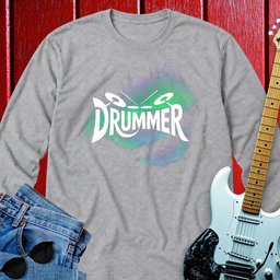 Font Drummer Long Sleeve
