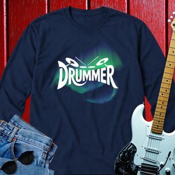 Font Drummer Long Sleeve
