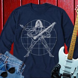 Modern Vitruvian Man Long Sleeve