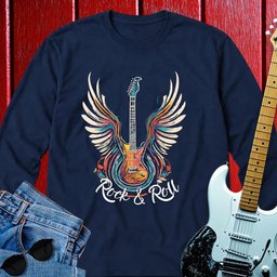 Acrylic Winged Guitar Long Sleeve
