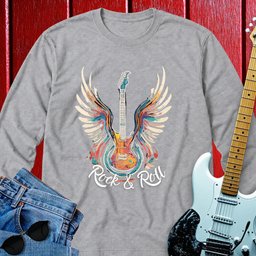 Acrylic Winged Guitar Long Sleeve