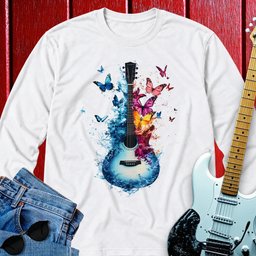 Butterfly Guitar Long Sleeve