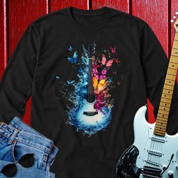 Butterfly Guitar Long Sleeve