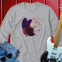 Musical Butterfly Long Sleeve