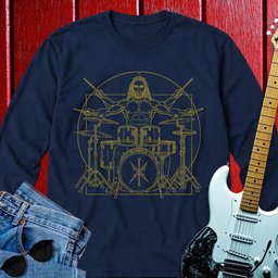 Drummer Vitruvian Long Sleeve