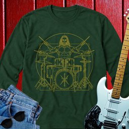 Drummer Vitruvian Long Sleeve