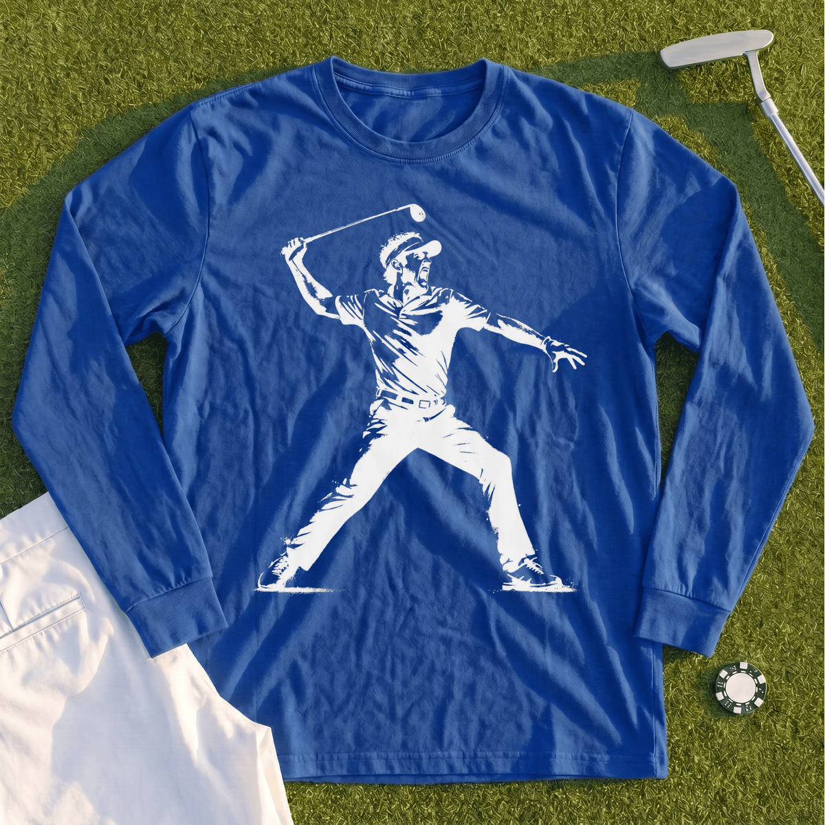 Angry Golfer Long Sleeve Tee