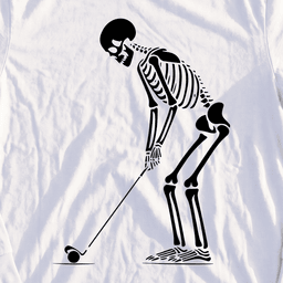 Skeleton Golfer Long Sleeve Tee