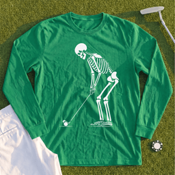 Skeleton Golfer Long Sleeve Tee