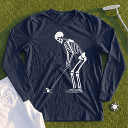 Skeleton Golfer Long Sleeve Tee