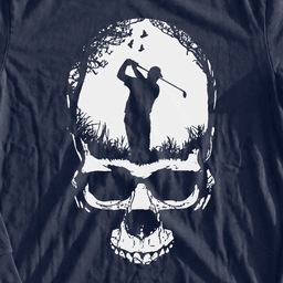 Skull Silhouette Long Sleeve Tee