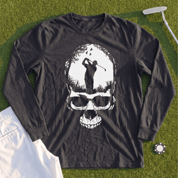 Skull Silhouette Long Sleeve Tee