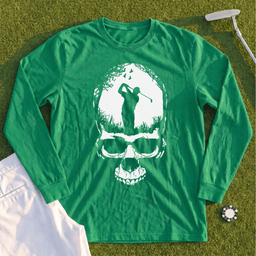 Skull Silhouette Long Sleeve Tee