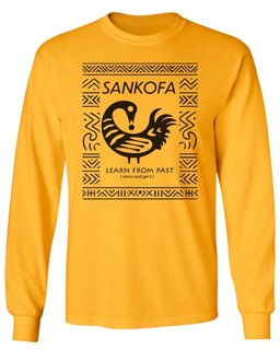 Sankofa Adinkra Pattern Long Sleeve