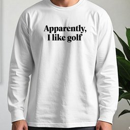 Apparently I Like Golf Long Sleeve Tee