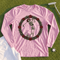Rose Skeleton Crest Long Sleeve Tee