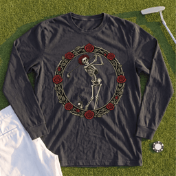 Rose Skeleton Crest Long Sleeve Tee