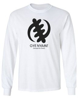 Adinkra Gye Nyame Except For God Long Sleeve