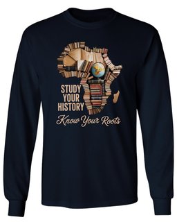 Africa Book Map Long Sleeve