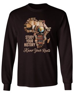 Africa Book Map Long Sleeve