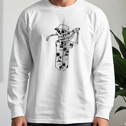 Tropical Skeleton Long Sleeve Tee