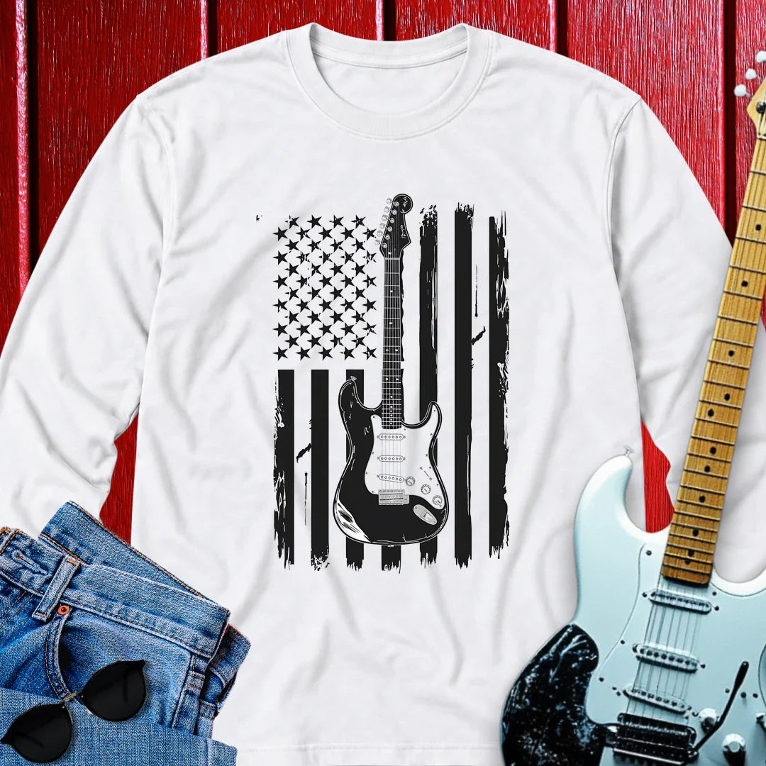 Guitar Flagged Long Sleeve