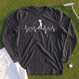 Golf Heartbeat Line Long Sleeve Tee