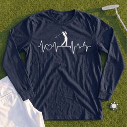 Golf Heartbeat Line Long Sleeve Tee