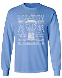 Tribal Drum Pattern Long Sleeve