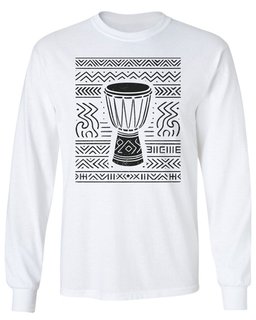 Tribal Drum Pattern Long Sleeve