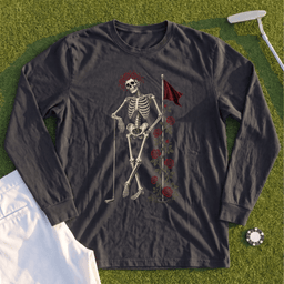 Rose Skeleton Leaning Long Sleeve Tee