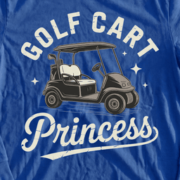 Golf Cart Princess Long Sleeve Tee