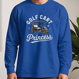 Golf Cart Princess Long Sleeve Tee